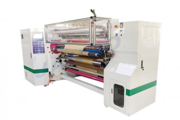 Super transparent tape slitting and winding machine